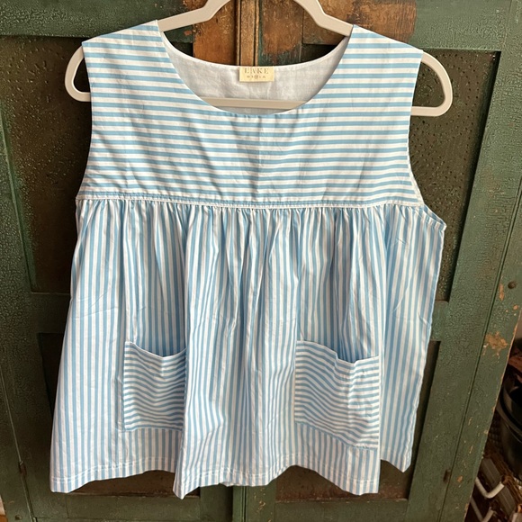 LAKE Intimates Sleepwear Nwot Lake Poplin Striped Short